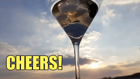 KreativCopywriting giphygifmaker cheers cocktail egészségére GIF