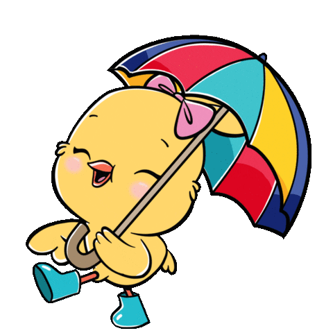 Rainy Day Dancing Sticker by Canticos World