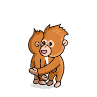 Orangutan Manja Sticker by Mandai Wildlife Reserve