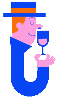 Wine Smell Sticker by akrobatdesign