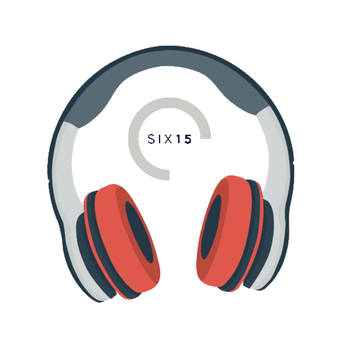headphone Sticker by Six15 Events