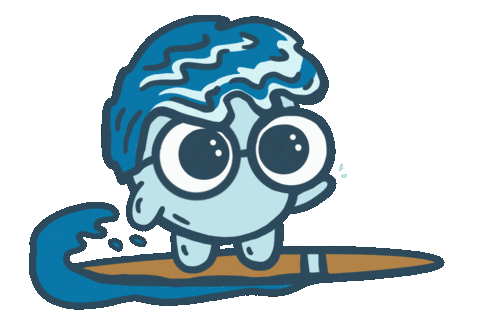 Illustration Wave Sticker