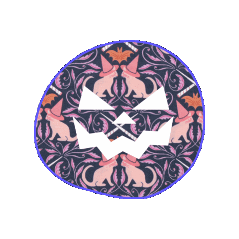 Jack O Lantern Halloween Sticker by Rick Rack Textiles