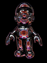 lucaionescuart art gaming retro 3d GIF