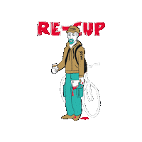 BelldoradoDE zombie cycling bicycle recup Sticker
