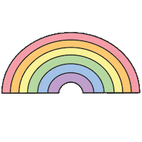 rainbow love Sticker by Tangle Teezer