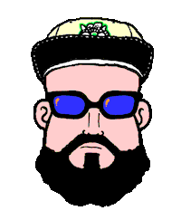 Cumbia Barba Sticker by Cosas Chotas