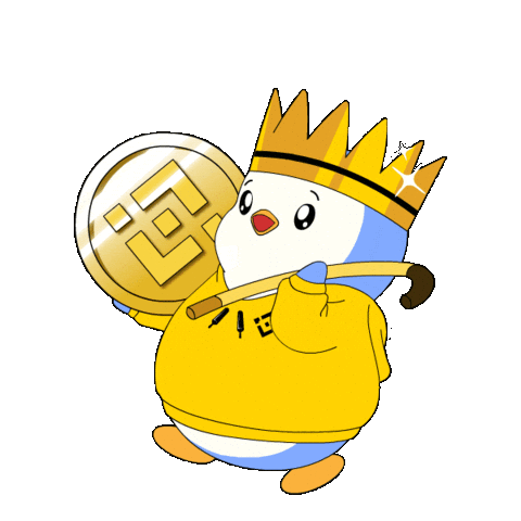 Proud Crypto Sticker by Pudgy Penguins