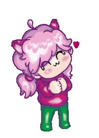 carminalopezvico kawaii amor corazon furry Sticker