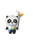 Torch Relay Monkey Sticker by The World Games