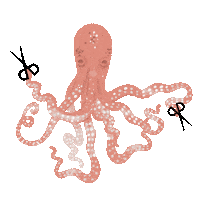 Sea Animals Dance Sticker by Scherenmanufaktur PAUL