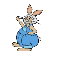 bosfood bunny ostern bos bos food Sticker