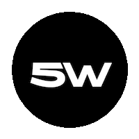 Schwarz 5W Sticker by Fuenfwerken