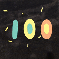 100 percent confetti GIF by Julie Smith Schneider