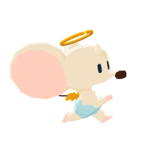 Angel Mouse Sticker