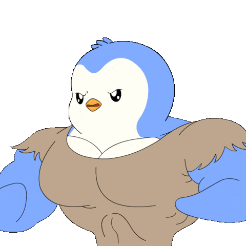 Beast Mode Gym Sticker by Pudgy Penguins