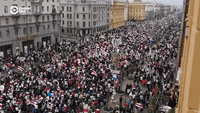 Protesters Fill Minsk Streets in Show of Defiance Against President