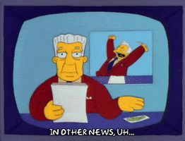 Season 3 Announcing News GIF by The Simpsons