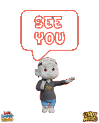Waving See Ya Sticker by Zhot Music