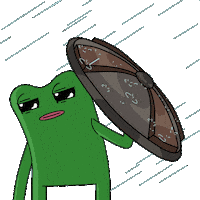 Bad Day Frog Sticker by fwogs