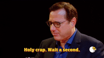 Wait A Second Bob Saget GIF by First We Feast