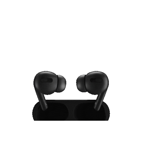 earwhite music cool black sound Sticker