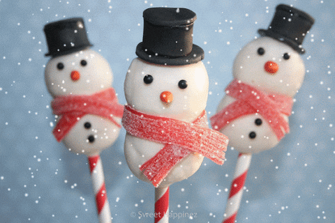 snow cake GIF