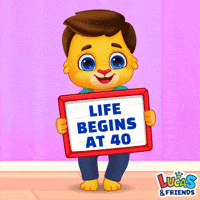 Aging 40 Years Old GIF by Lucas and Friends by RV AppStudios