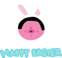 Happy Easter Eggs Sticker