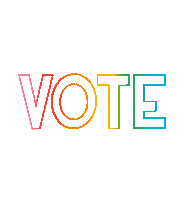 Election 2020 Rainbow Sticker