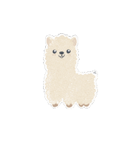 alledams happy sweet cuteness alpaca Sticker