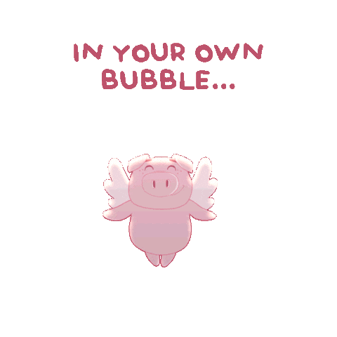 Flying Pig Sticker by PositivelyPigasus