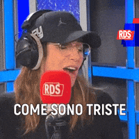 Sad Rds Radio GIF by RDS 100% Grandi Successi