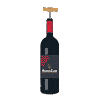 Red Wine Cheers Sticker by Mouton Cadet