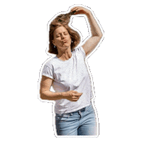 JannetteKneisel happy portrait self portrait jannette kneisel Sticker