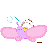 Fly Flying Sticker by Molang