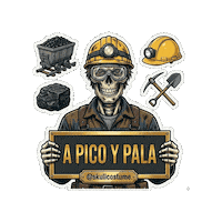 Skull Trabajo Sticker