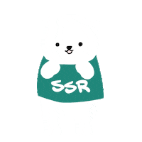 SSRcleaning love heart hug bear Sticker