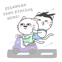 Speeding On The Way Sticker by KIKI