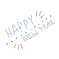 New Year Words Sticker
