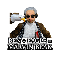 Bald Eagle Ben Sticker
