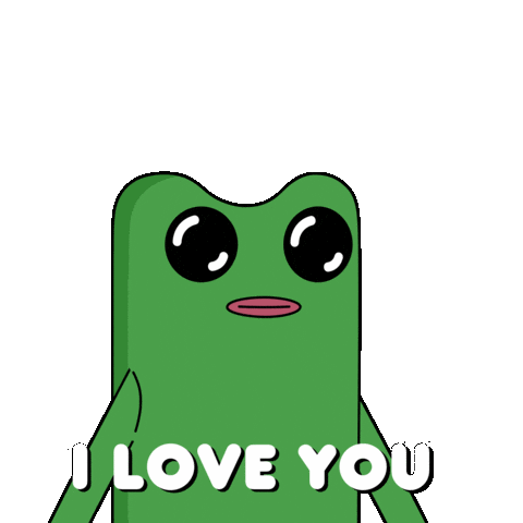 I Love You Sticker by fwogs