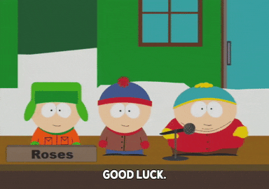 eric cartman good luck GIF by South Park 