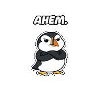 Awkward Listen Up Sticker by Puffins