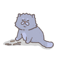 Angry Persian Cat Sticker