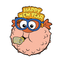 Celebrate Happy New Year Sticker by goldfishswimschool