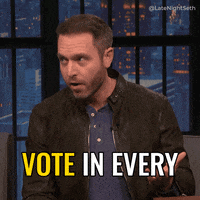 Register To Vote Seth Meyers GIF by Late Night with Seth Meyers
