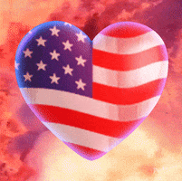 Independence Day Love GIF by PEEKASSO