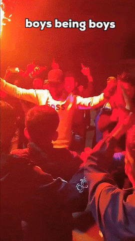 aotuchaher music party giphycreatortest boys being boys GIF