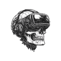 Virtual Reality Skull Sticker by Preneura